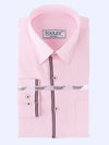 Men Premium Oxford Pink Cotton Blue Lining Designer Shirt Code-1039