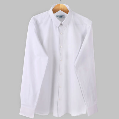 Formal Pure White Oxford Cotton Shirt Code-1050