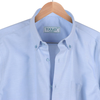 Blue Button Down Premium Oxford Shirt For men's Code-1051