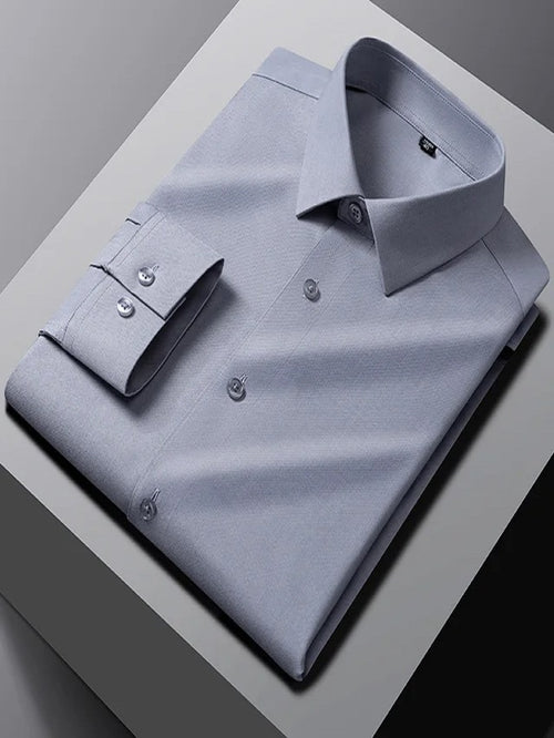 Grey Classic Cotton Satin Shirt Code-1317