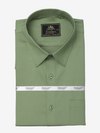 A- Men's Premium Giza Cotton Olive Green Formal Shirt Code-1001