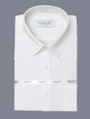 Men's White Linen Half Sleeve Solid Business Shirt Code-1004