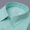 Formal Saga Green Party Wear Linen Cotton Shirt For Men's Code-1281